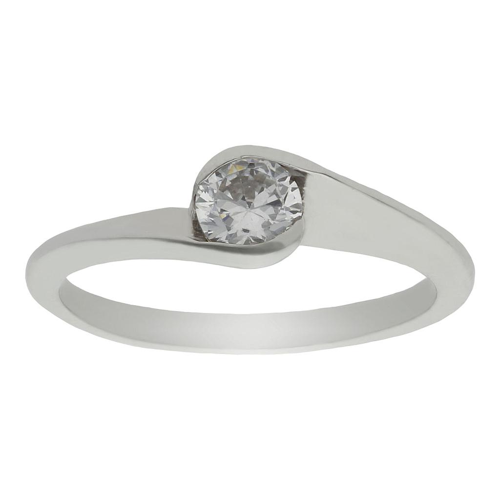 SORTIJA ORO BLANCO 18KL DIAMANTE