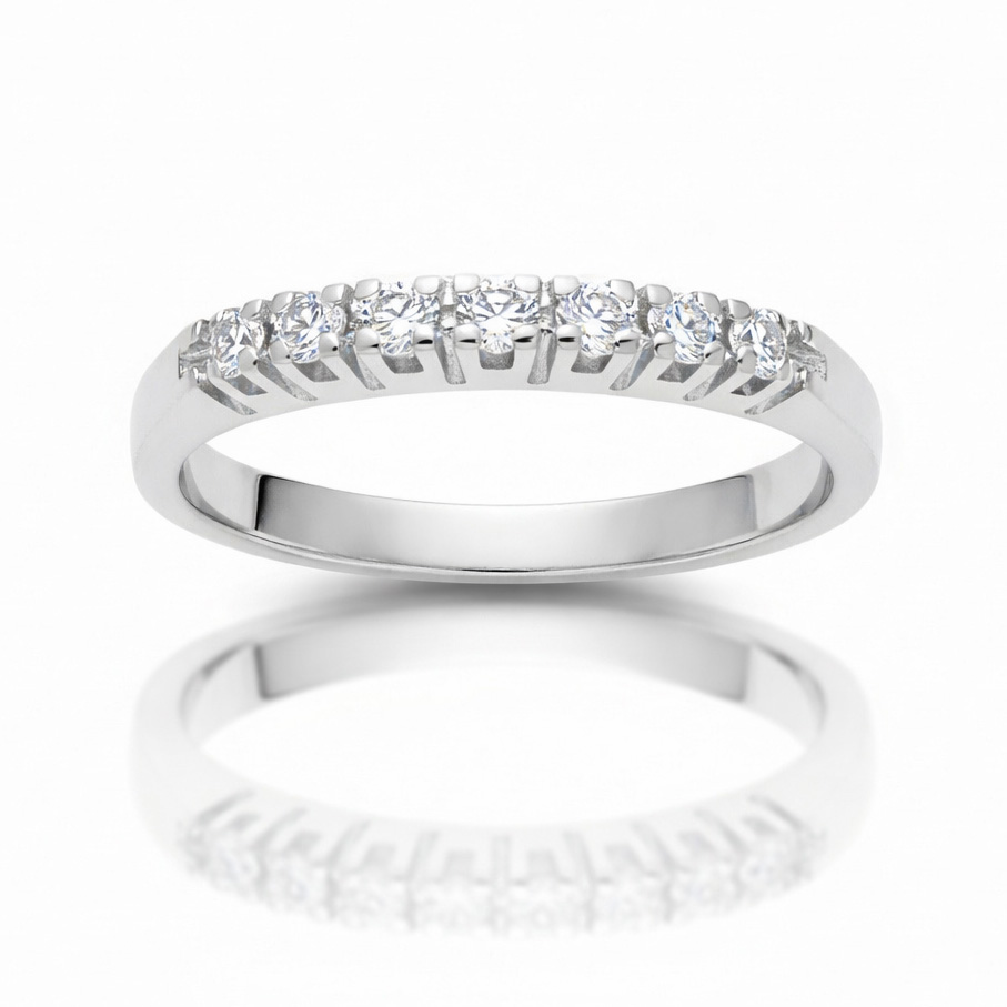 SORTIJA ORO BLANCO 18KL DIAMANTES