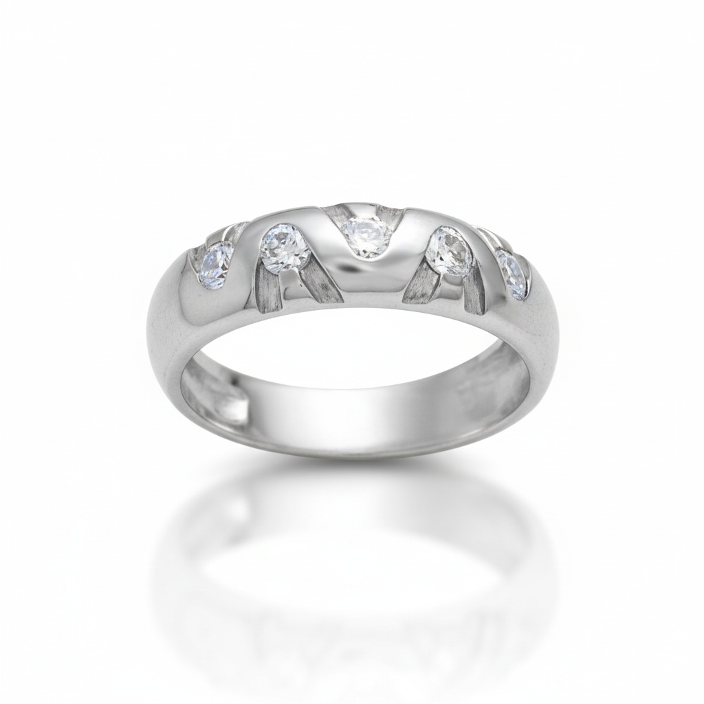 SORTIJA ORO BLANCO 18KL DIAMANTES