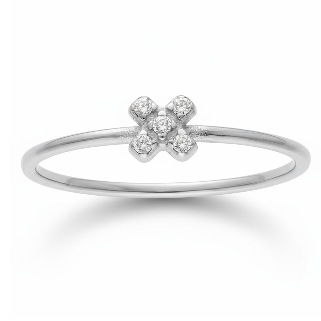 SORTIJA ORO BLANCO 18KL DIAMANTES
