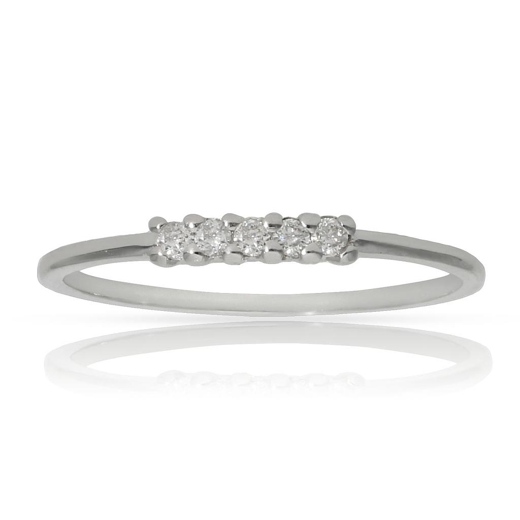SORTIJA ORO BLANCO 18KL DIAMANTES