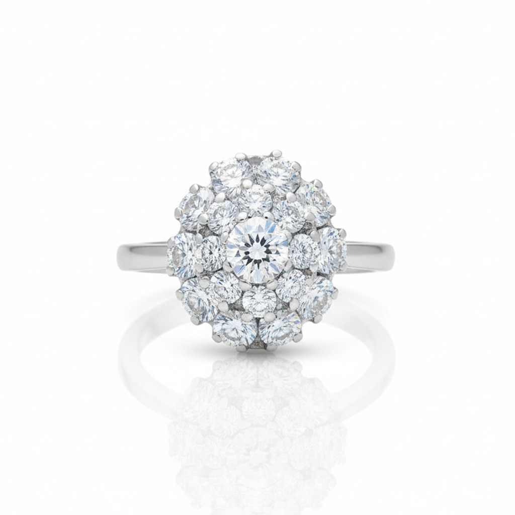SORTIJA ORO BLANCO 18KL DIAMANTES