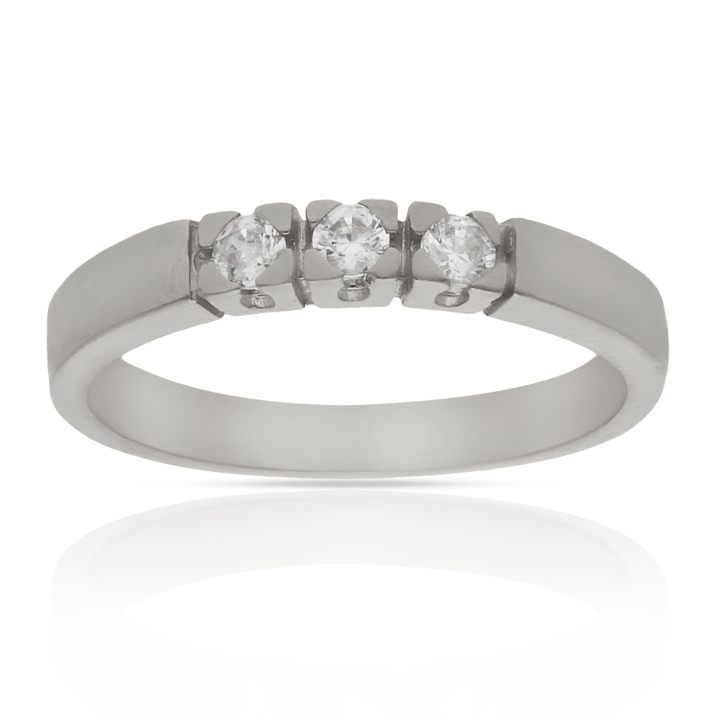 SORTIJA ORO BLANCO 18KL DIAMANTES