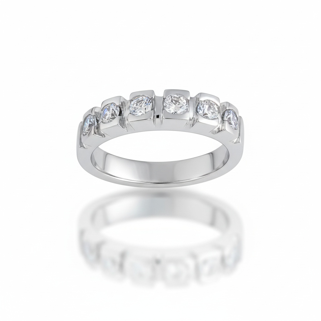SORTIJA ORO BLANCO 18KL DIAMANTES