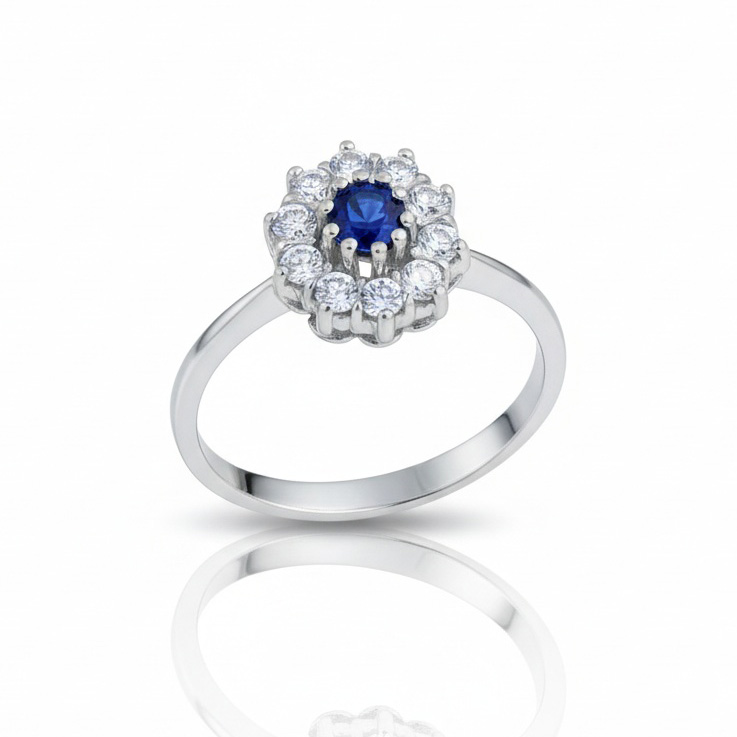 SORTIJA ORO BLANCO 18KL DIAMANTES