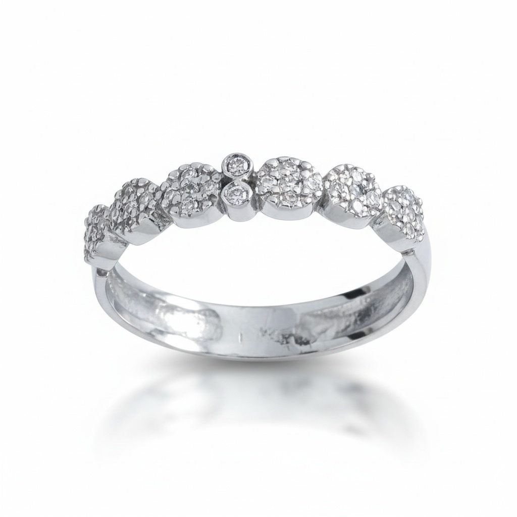 SORTIJA ORO BLANCO 18KL DIAMANTES
