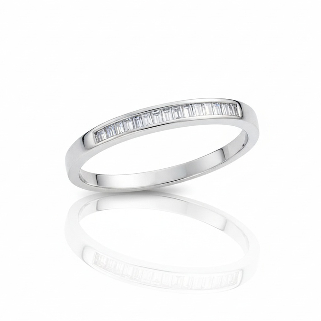 SORTIJA ORO BLANCO 18KL DIAMANTES - STOCK