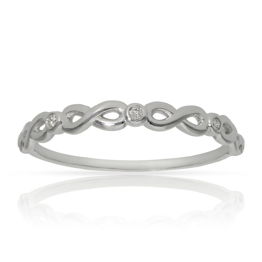 SORTIJA ORO BLANCO 18KL DIAMANTES INFINITOS