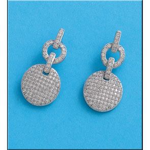PENDIENTES CIRCONITAS PLATA 925MM