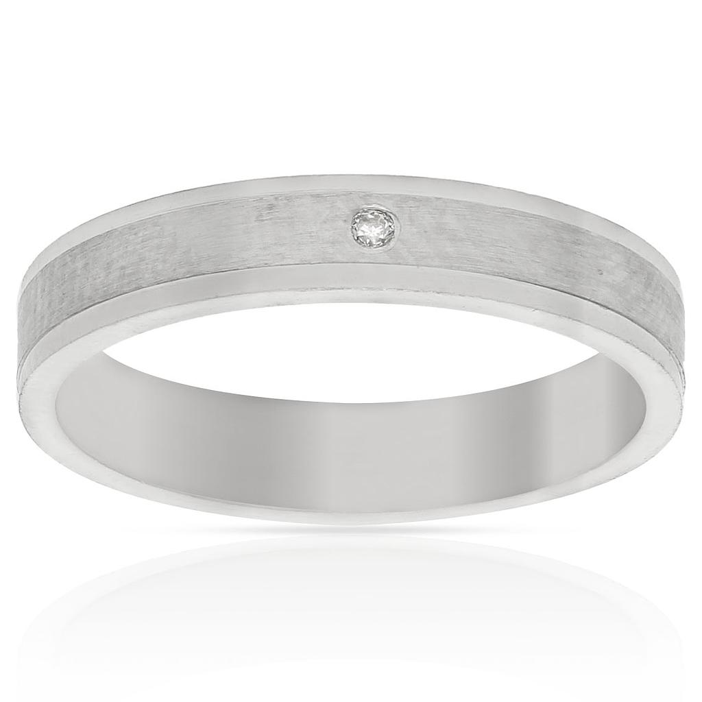 ALIANZA PLATA 925MM CIRCONITA -  4MM