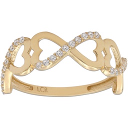 [S982] SORTIJA INFINITO ORO 18KL CIRCONITAS