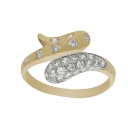[S4465] SORTIJA ORO 18KL CIRCONITAS