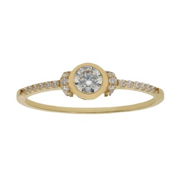 [S1014] SORTIJA ORO 18KL CIRCONITAS