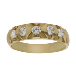 [S302] SORTIJA ORO 18KL CIRCONITAS