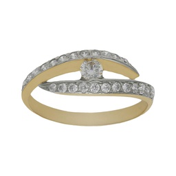 [S4240] SORTIJA ORO 18KL CIRCONITAS