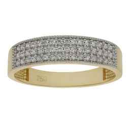 [S630] SORTIJA ORO 18KL CIRCONITAS