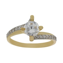 [S692] SORTIJA ORO 18KL CIRCONITAS