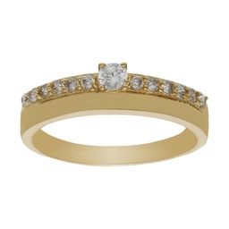 [S930] SORTIJA ORO 18KL CIRCONITAS