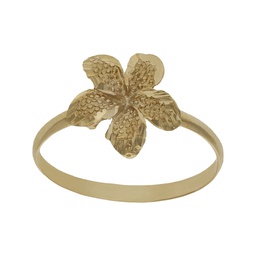 [S679] SORTIJA ORO 18KL FLOR TALLADA