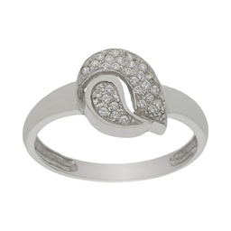 [S546] SORTIJA ORO BLANCO 18KL CIRCONITAS