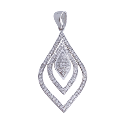 [AG564] COLGANTE CIRCONITAS PLATA 925MM