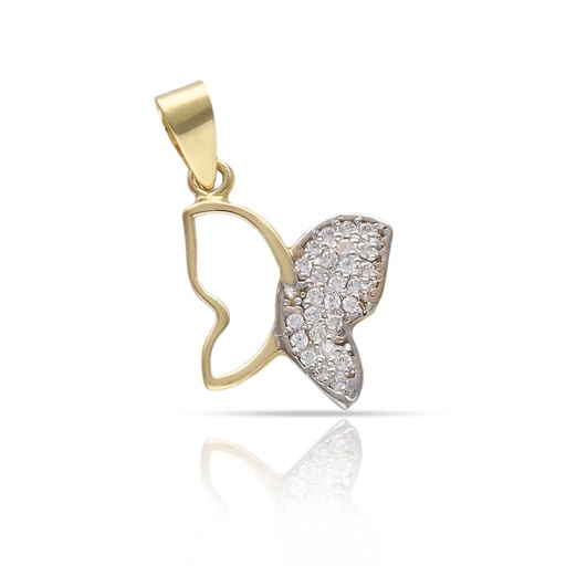 COLGANTE ORO 18KL MARIPOSA