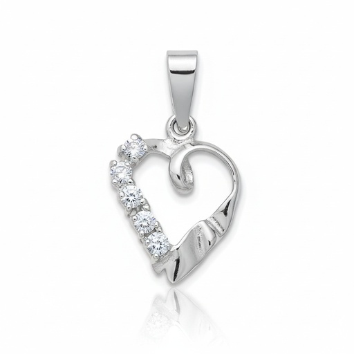 COLGANTE ORO BLANCO 18KL DIAMANTES