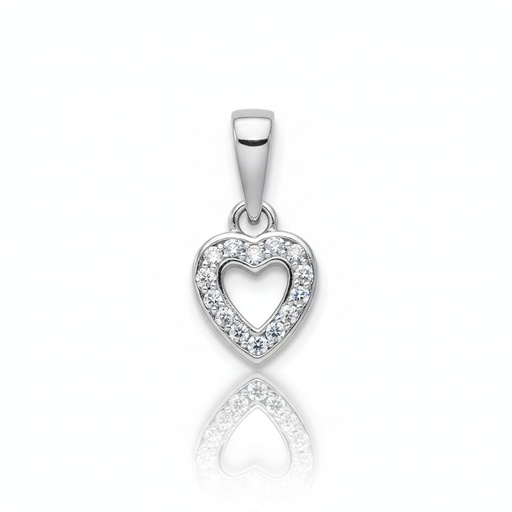COLGANTE ORO BLANCO 18KL DIAMANTES