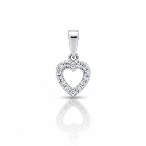 COLGANTE ORO BLANCO 18KL DIAMANTES