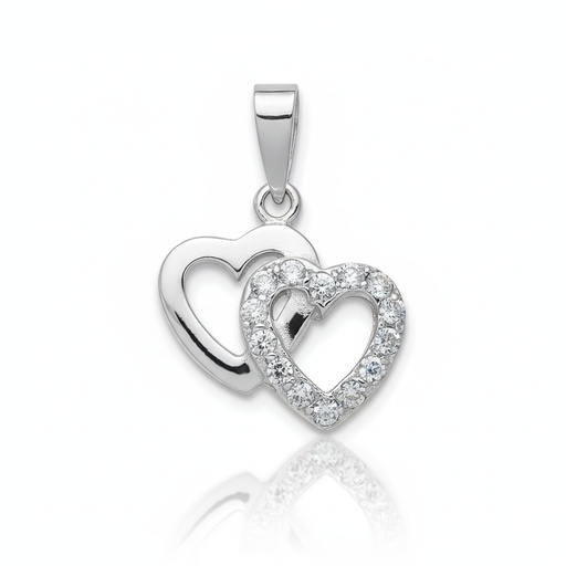 COLGANTE ORO BLANCO 18KL DIAMANTES