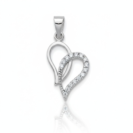 COLGANTE ORO BLANCO 18KL DIAMANTES