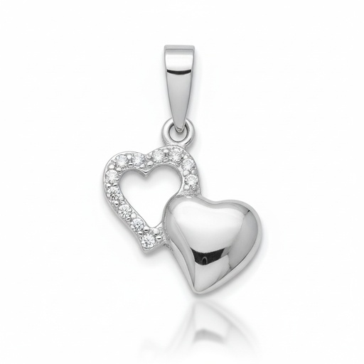 COLGANTE ORO BLANCO 18KL DIAMANTES - STOCK