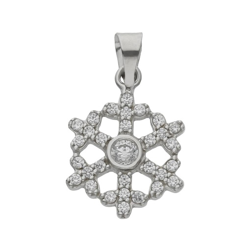 COLGANTE ORO BLANCO 18KL ESTRELLA
