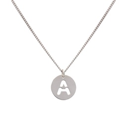 [AG2013] COLGANTE LETRA CALADA PLATA 925MM - 12MM