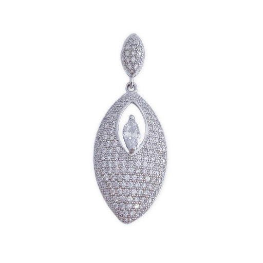 COLGANTE PLATA 925MM CIRCONITAS