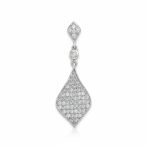 COLGANTE PLATA 925MM CIRCONITAS