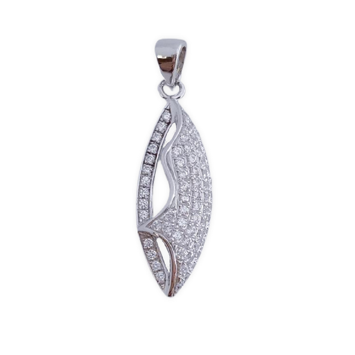 COLGANTE PLATA 925MM CIRCONITAS