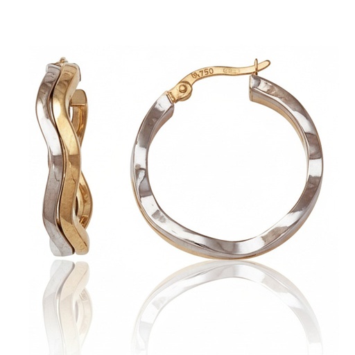 AROS ORO 18KL BICOLOR