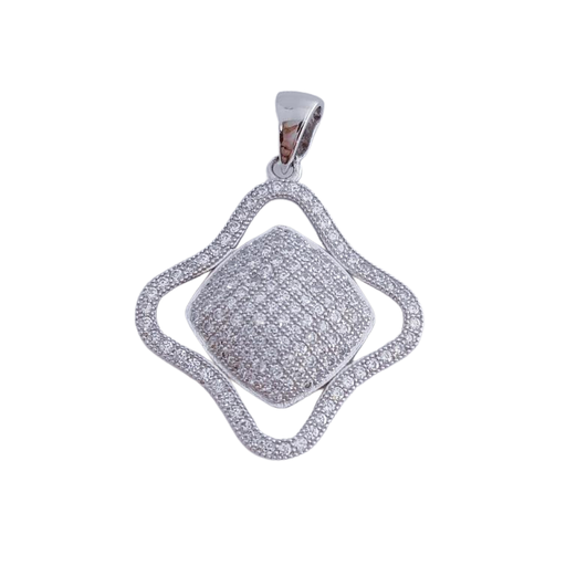 COLGANTE PLATA 925MM CIRCONITAS