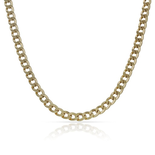 COLLAR ORO 18KL BARBADO HUECO - 4MM