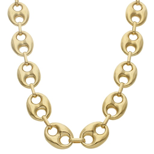 COLLAR ORO 18KL CALABROTE HUECO - 17MM
