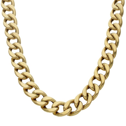 COLLAR ORO 18KL HUECO BARBADO - 13MM