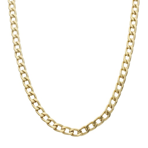 COLLAR ORO 18KL HUECO BARBADO - 6MM