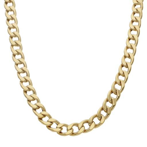 COLLAR ORO 18KL HUECO BARBADO - 9MM