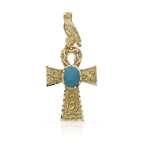 CRUZ DE LA VIDA ORO 18KL - 17x30MM