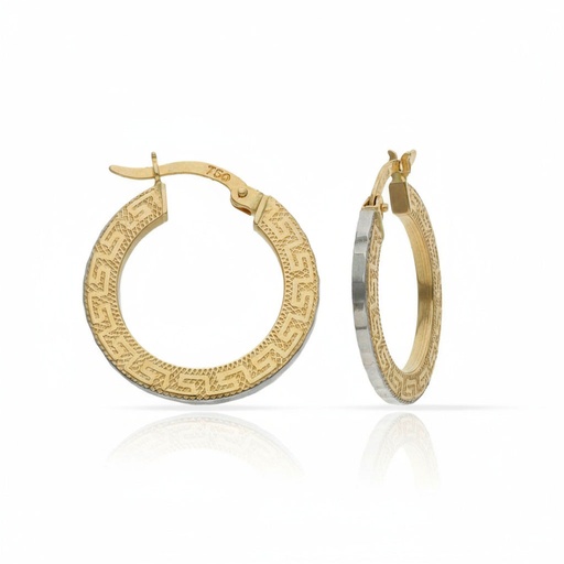 AROS ORO 18KL GRECA - 15MM