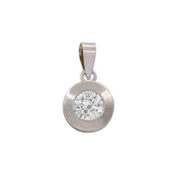 [G605] COLGANTE ORO BLANCO 18KL CIRCONITA - 5MM
