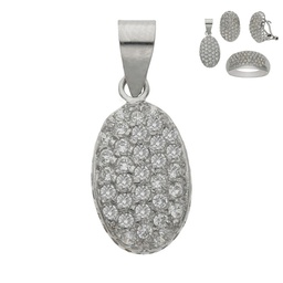 [G5701] COLGANTE ORO BLANCO 18KL CIRCONITAS