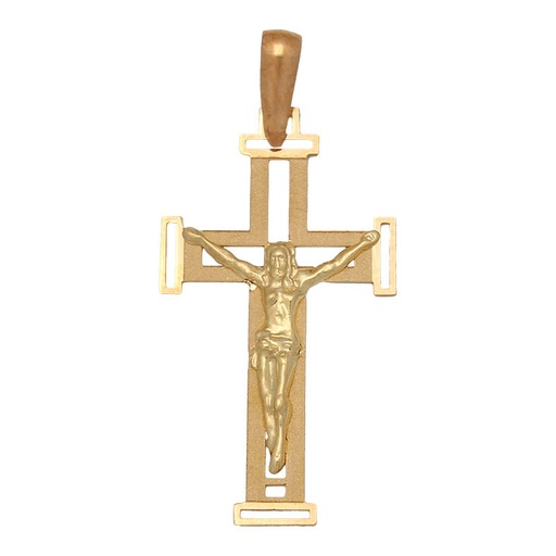 CRUZ ORO 18KL CRISTO - 16x28MM