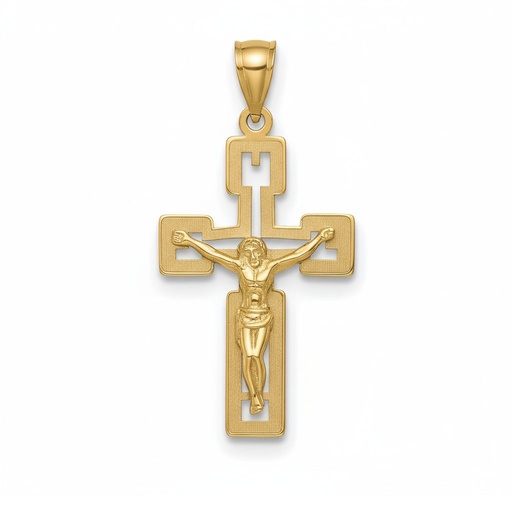 CRUZ ORO 18KL CRISTO - 17x29MM